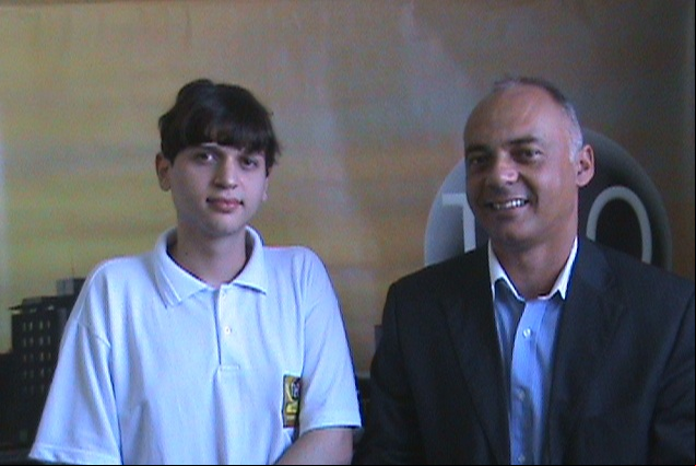 Edilson Nascimento e Ricardo Rios após a sabatina